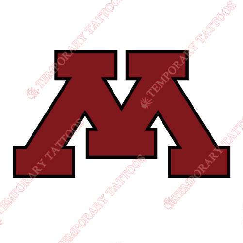 Minnesota Golden Gophers Customize Temporary Tattoos Stickers NO.5106